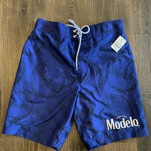Modelo Navy Blue Board Shorts size small